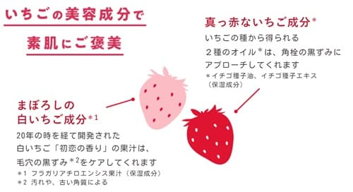 いちご成分も配合
