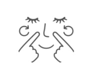 小鼻はクルクルマッサージ