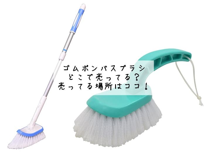 ゴムポンバスブラシはどこで売ってる？売ってる場所はココ！